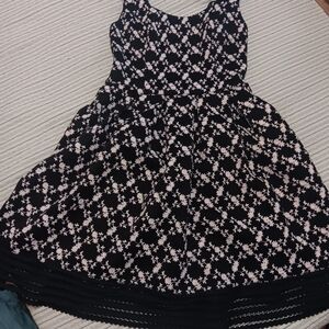 Sachin + Babi Womens  Black and White Floral Dress